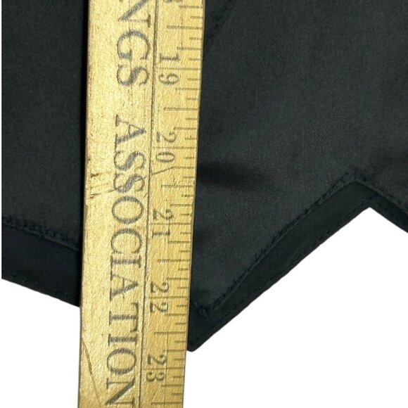 NWOT Vintage Agapo Black Suede Leather Vest W/ Gold Embroidery Size Large - Picture 6 of 6